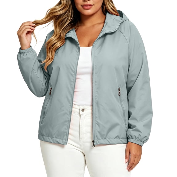 breaise Women UPF 50+ Sun Protection Jackets Lightweight Full Zip Hoodie Jacket Long Sleeve Fishing Hiking Shirt