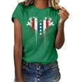 thumbnail image 1 of breaise Women's Independence Day Shirts Proud Patriotic Red White and Blue Print Tshirts Loose Fit Short Sleeve Tees Flowy Crewneck Blouses Tops Plus Size Blouses for Women, 1 of 8