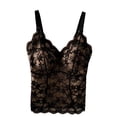 thumbnail image 1 of breaise Women's Lace Cami Crop Top Trendy Sleeveless Camisole Bralette Shirt Slim Fit V Neck Going Out Tank Tops, 1 of 5