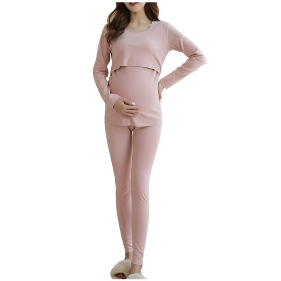 breaise Women's Maternity Nursing Pajamas Set Breastfeeding Sleepwear Short Sleeve Top & Shorts Pregnancy PJS Postpartum Pajamas Breastfeeding Pregnancy Clothes