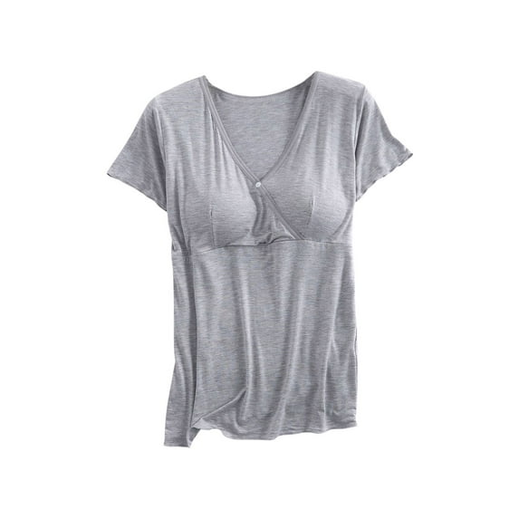 breaise Women's Maternity Nursing Pajamas Shorts Set Postpartum Lounge Sets for Women 2025 Trendy Breastfeeding Sleepwear Pregnancy Pjs