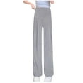 thumbnail image 1 of breaise Women's Maternity Pants Plus Size Over Belly Lounge Pajamas Pregnancy Wide Leg Palazzo Joggers with Pockets, 1 of 3