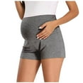 thumbnail image 1 of breaise Women's Maternity Shorts Lounge Sleep Pajama Workout Comfy Stretchy Pregnancy Shorts High Waist Over The Belly Maternity Bottom Shorts, 1 of 8