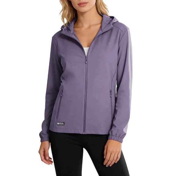 breaise Women's Plus Size UPF 50+ Sun Protection Jacket Lightweight Long Sleeve Zip Up Hoodie Cooling Sun Shirt Hiking Workout