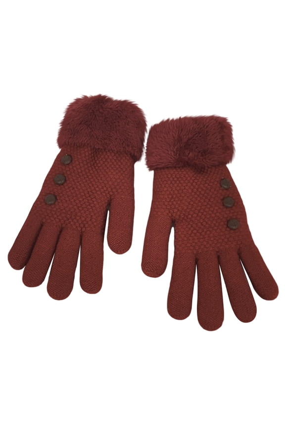 Women's Thick Warm Cold Weather Fleece Lined Gloves