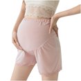 thumbnail image 1 of breaise Womens Maternity Slip Shorts Lace Trim Loung Shorts Over The Belly Pajama Sleep Lounge Pregnancy Sleepwear Summer Pregnant Shorts, 1 of 5