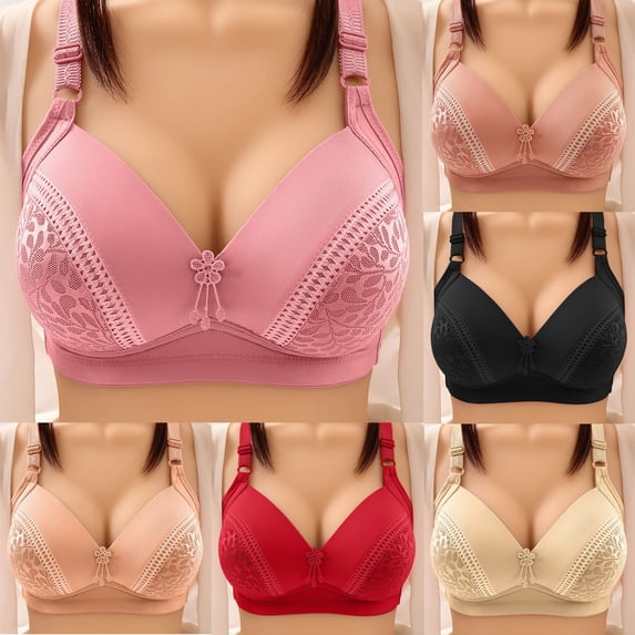 breaise Womens Push Up Bras Full Coverage Bra Adjustable Straps Wire Free Everyday Bra Comfort No Underwire Bra