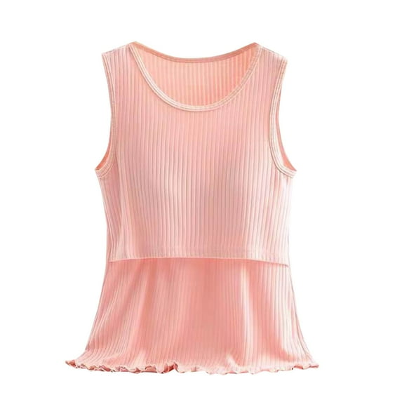 breaise Womens Summer Maternity Nursing Tank Tops Ribbed Knit Sleeveless Shirts Soft Double Layer Breastfeeding Shirt Pregnancy Clothes