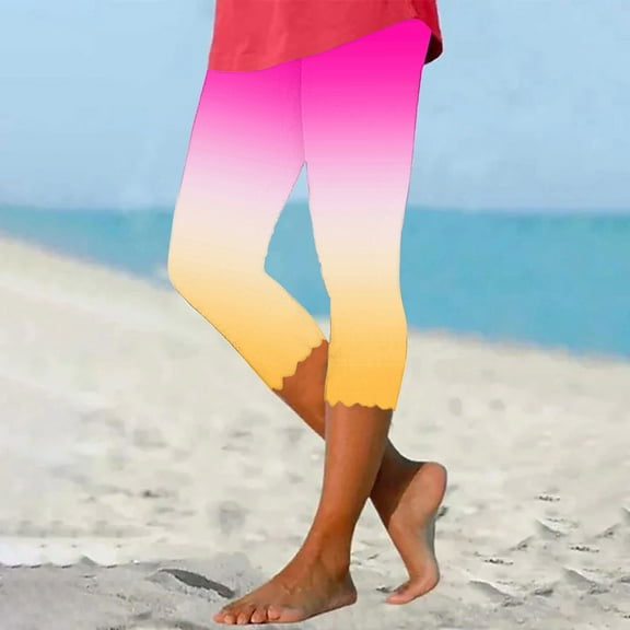 breaise Womens Workout Capri Leggings 2024 Tummy Control Knee Length Capri Pants Lightweight Stretch High Waisted Capris Slim Fit Cropped Pants