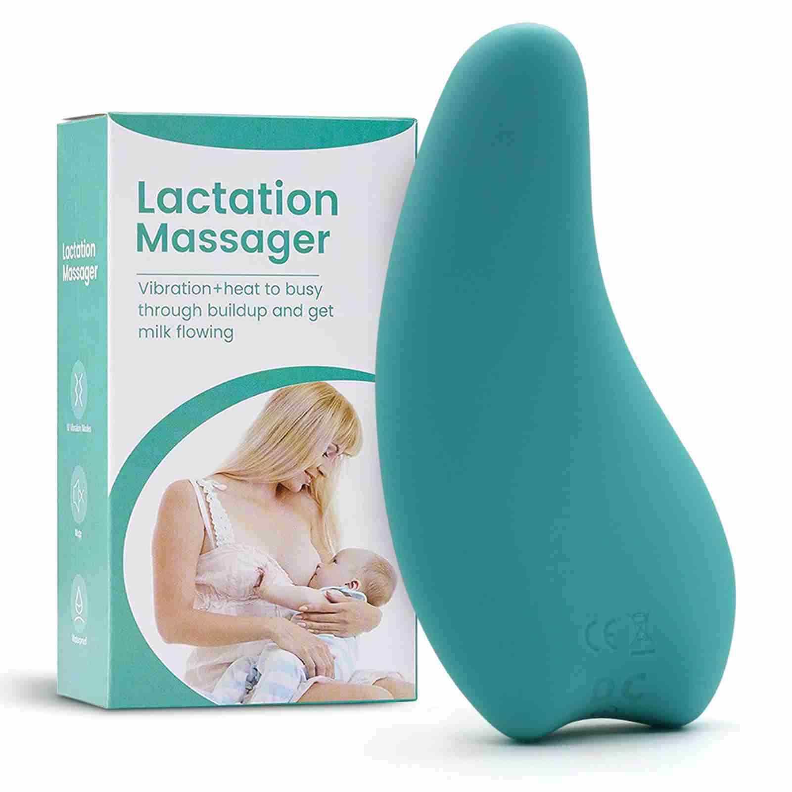 vibrating breastfeeding massager Lactation Massager – Breastfeeding Relief Tool – Milkforbubs main image 1