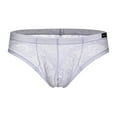 thumbnail image 1 of breathable printed underwear men's lace Panties Commemorative Gift for Husband White M, 1 of 4