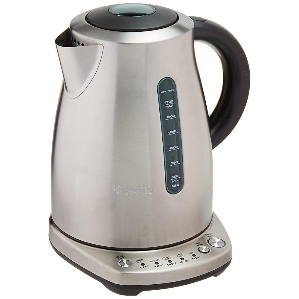breville bke720bss the temp select electric kettle, silver 