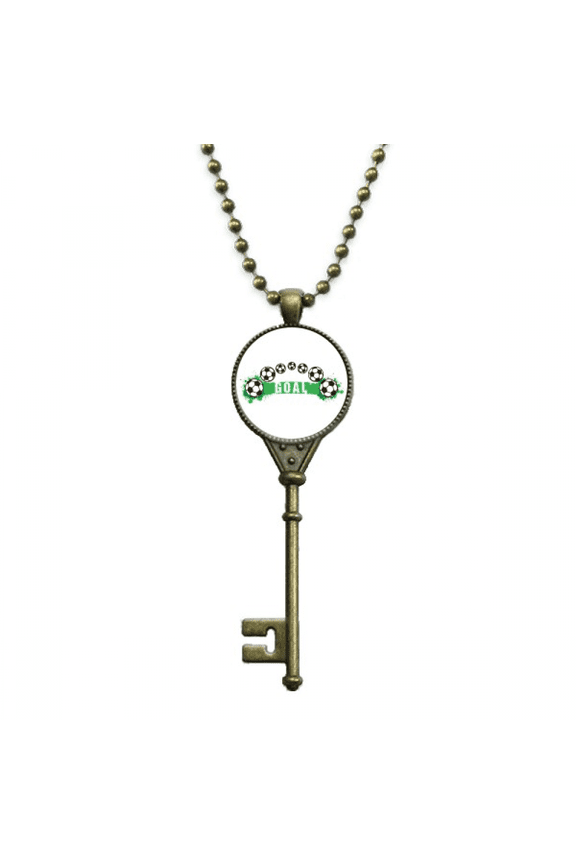 bridge soccer football sports key necklace pendant tray embellished chain