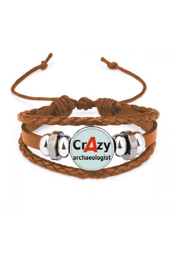 brief best cool archaeologist occupation bracelet wristband leather jewelry ornament