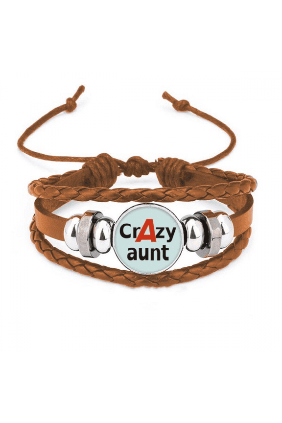 brief best cool aunt relative bracelet wristband leather jewelry ornament