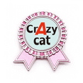 thumbnail image 1 of brief best cool cat  Badge Brooch Pin Pink Winner Award Medal, 1 of 3