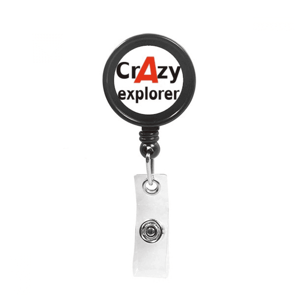 brief best cool explorer occupation Retractable Keychain Badge Holder ID Badge
