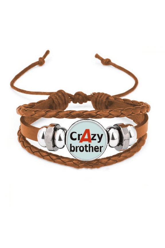 brief best cool fraternal sibling bracelet wristband leather jewelry ornament