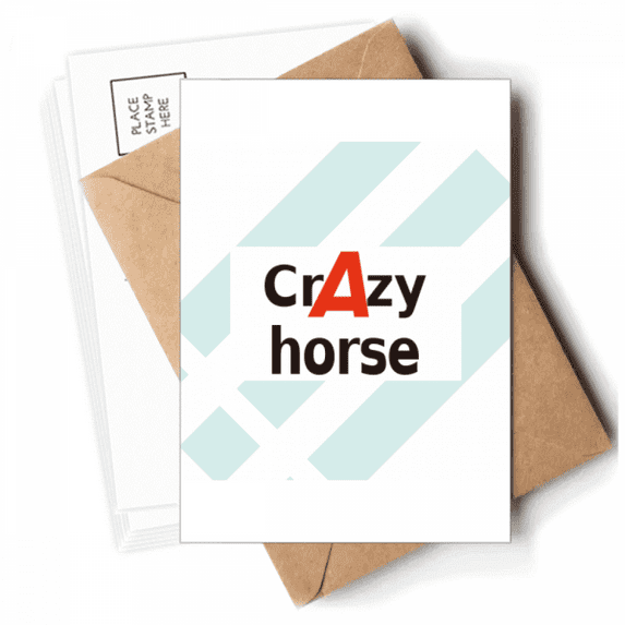 brief best cool horse cheval Postcards Envelopes Blank Note Cards Mailing