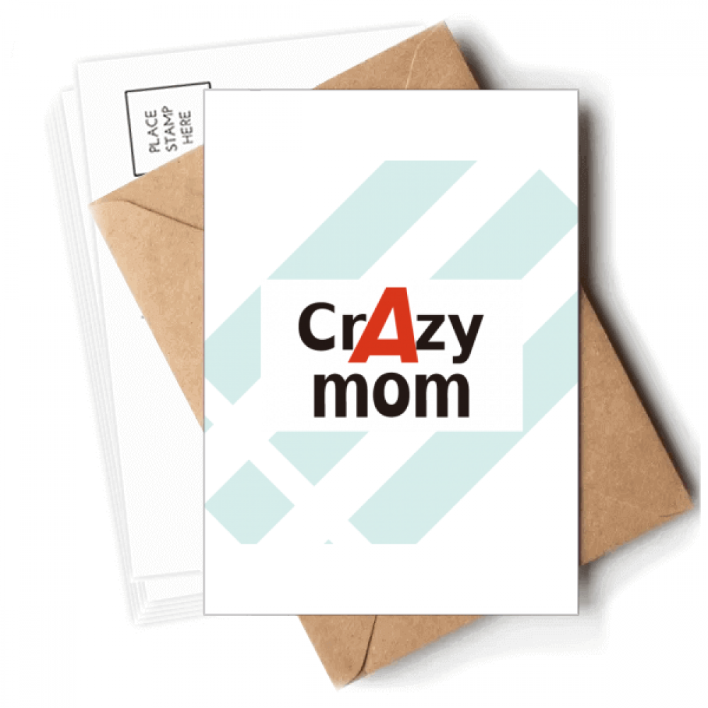 brief best cool mom mother Postcards Envelopes Blank Note Cards Mailing