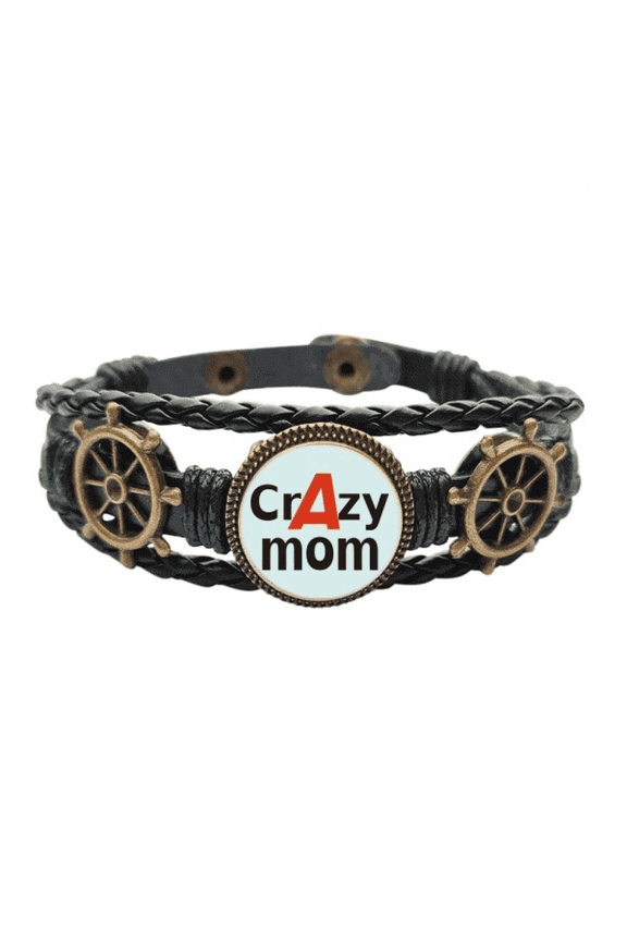 brief best cool mom mother leather braided ocean bracelet wristband