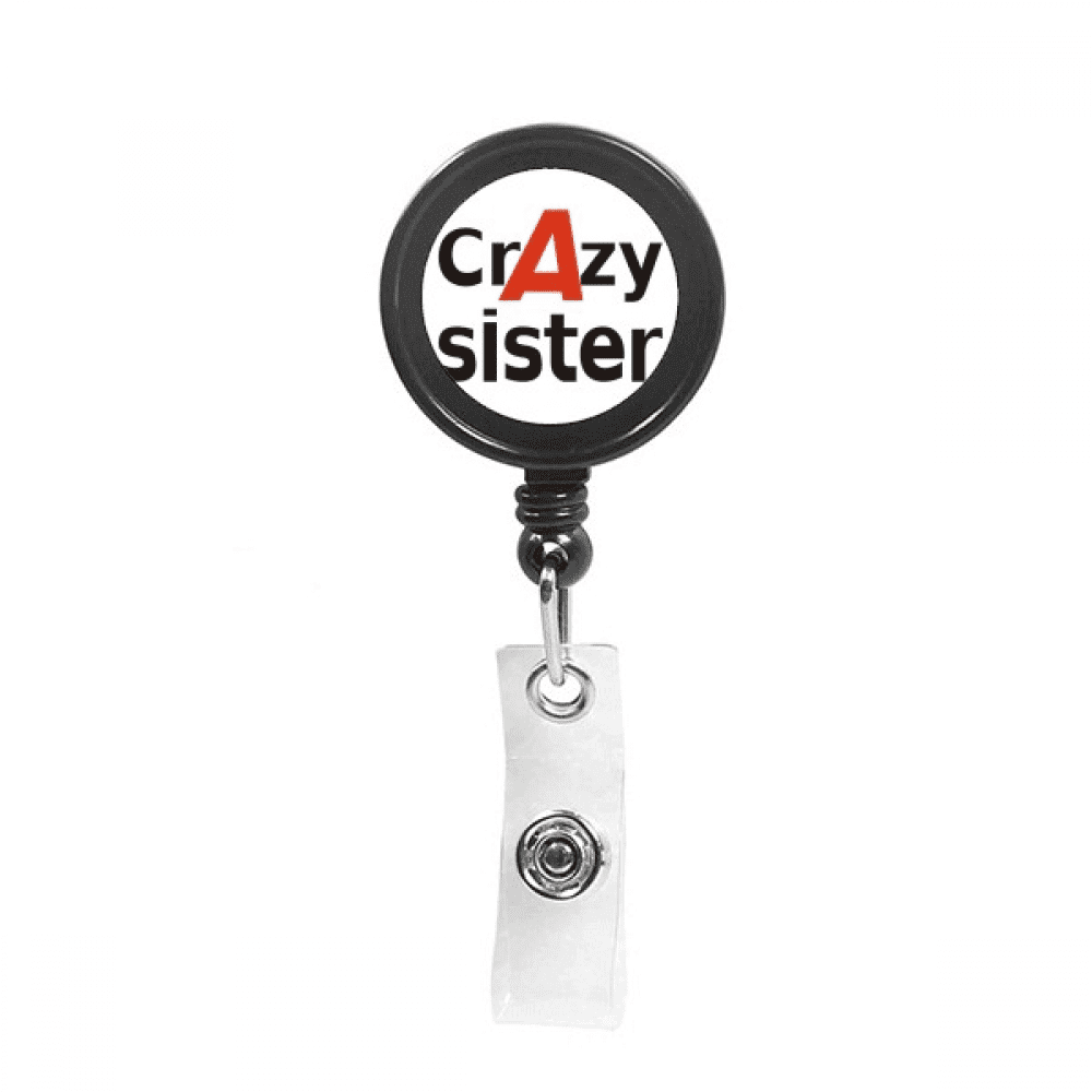 brief best cool sister sibling Retractable Keychain Badge Holder ID Badge