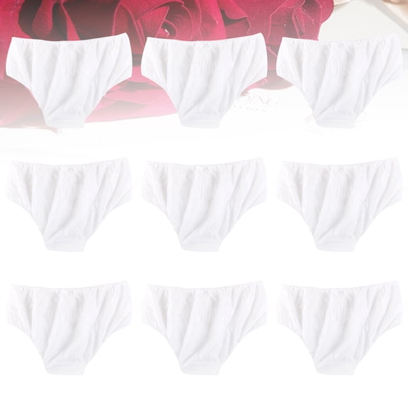 PENIKOKO 100pcs White Disposable Underwear for Spa Fitness Breathable Lightweight Comfort
