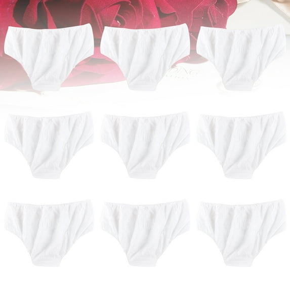 PENIKOKO 100pcs White Disposable Underwear for Spa Fitness Breathable Lightweight Comfort