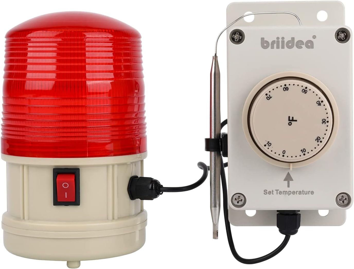 briidea Temperature Warning Light, Low Temperature Warning Light Can