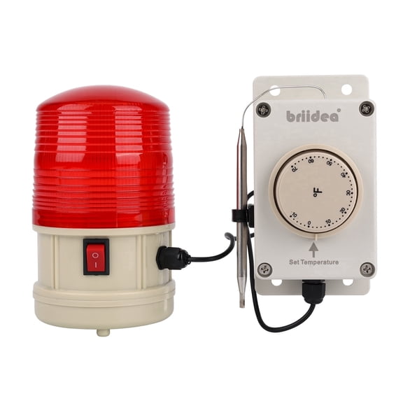 briidea Temperature Warning Light, Low Temperature Warning Light Can Set from -10°F to 70°F