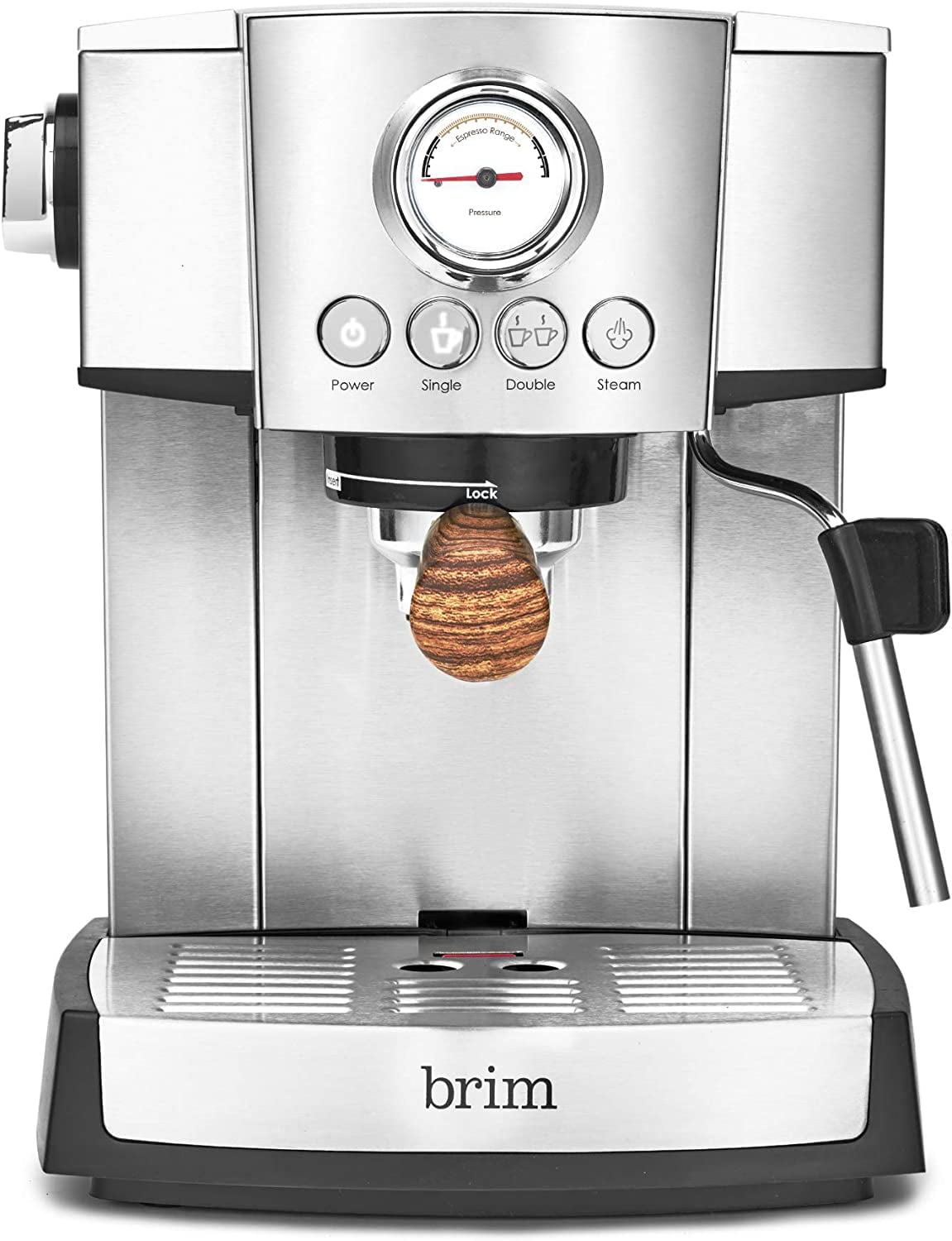 brim 15 Bar Espresso Machine, Cappuccino, Americano, Latte and Espresso