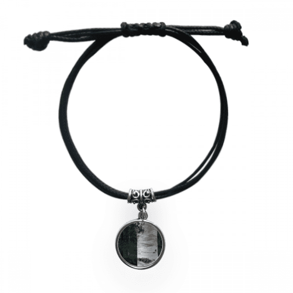 brown paper trunk bracelet leather wristband black jewelry