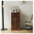 thumbnail image 1 of brown walnut color modular wine bar cabinet Buffet Cabinet with Hutch for Dining Room, 1 of 8