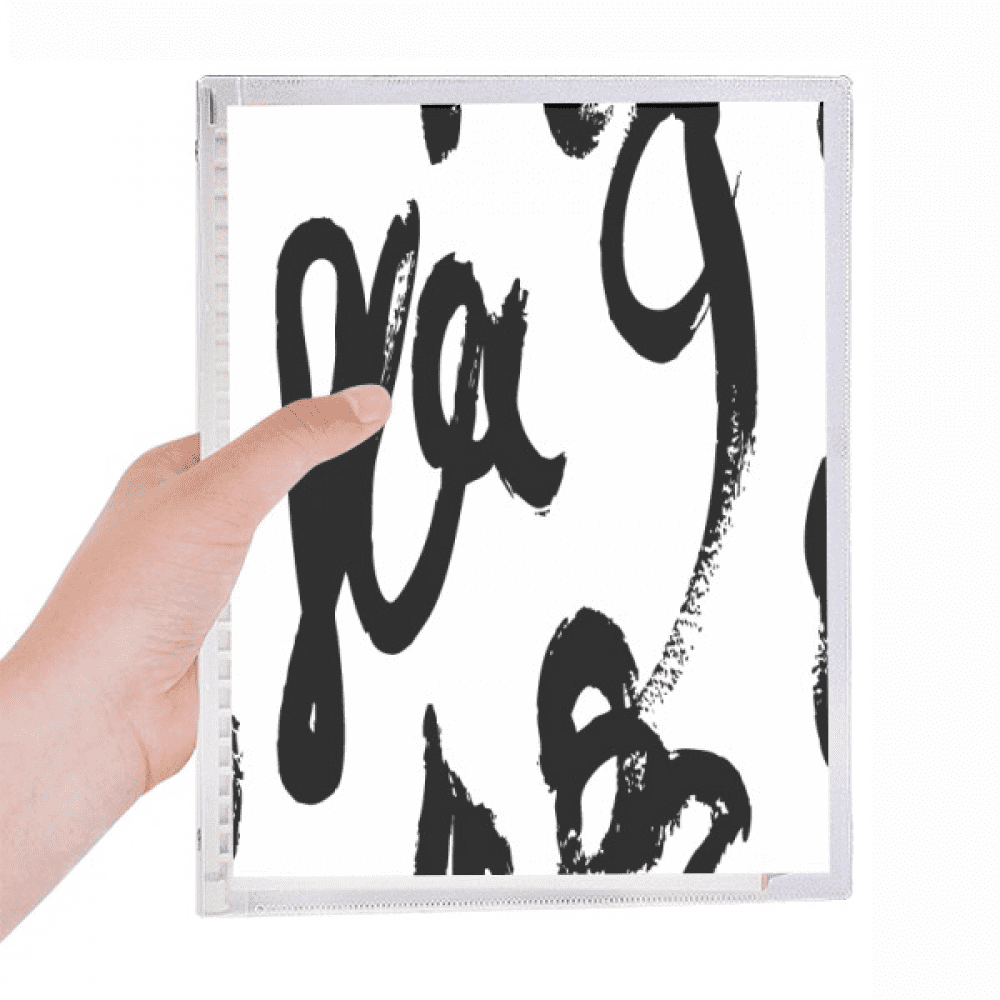 brushwork graphic sense texture notebook loose diary refillable journal statiry