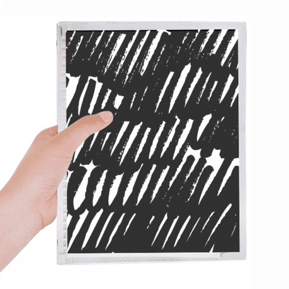 brushwork irregular curve texture notebook loose diary refillable ...