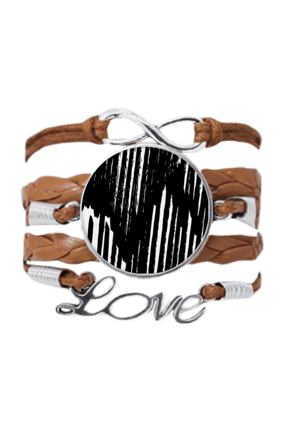 brushwork irregular line texture bracelet love chain ornament wristband