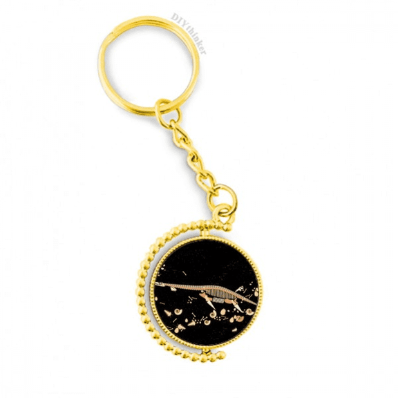 bs black miniature dinosaur metal connector key chain accessory en keyholder