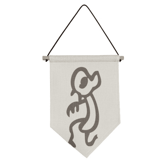 bs inscriptions chinese zodiac monkey Canvas Flag Hanging Wall Art Decor Banner