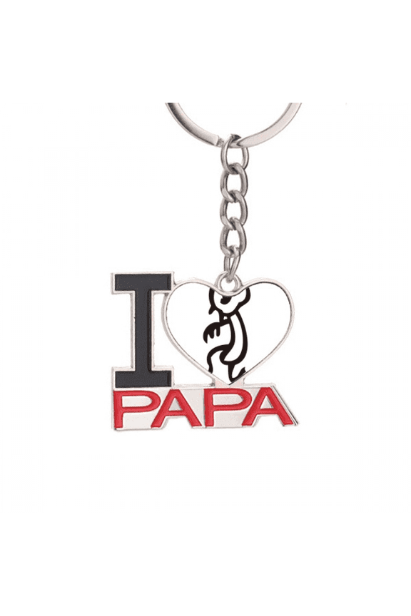 bs inscriptions chinese zodiac monkey Keychain Metal Keyring Holder Love PAPA Father