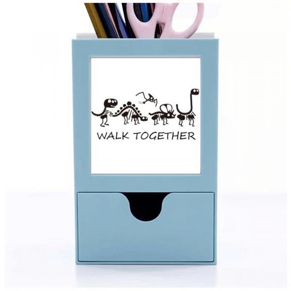bs walk friends art deco fashion desk supplies organizer pen holder card
