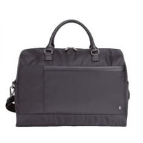 btL 18-inch Nylon Weekender Travel Duffel with a 15-inch Padded Laptop Sleeve, Black