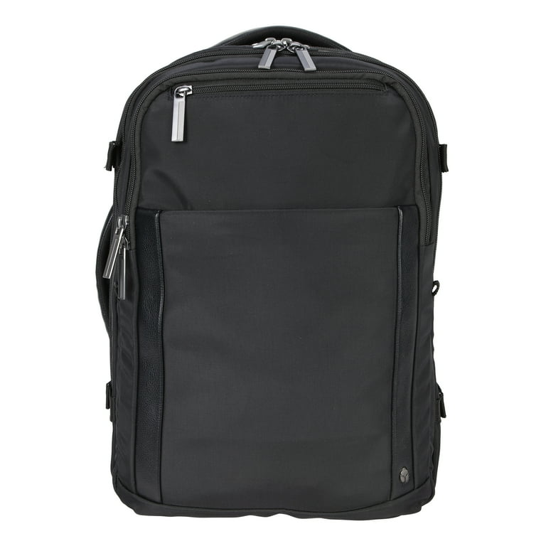 Btl 18-inch Nylon Travel Backpack with 15-inch Laptop Sleeve, Black, Adult Unisex, Size: One size