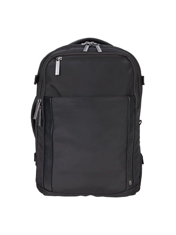 18-inch Nylon Travel Backpack with 15-inch Laptop Sleeve, Black