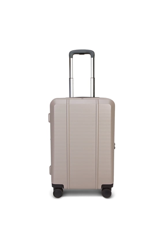 20-inch Carry-On Expandable Hardside Upright Luggage With 360-Spinner Wheels and Divider Pockets, Taupe