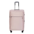 thumbnail image 1 of btL 28-inch Nylon Softside Expandable Checked Upright Luggage With 360 Spinner Wheels and Divider Pockets, Rose Smoke, 1 of 16