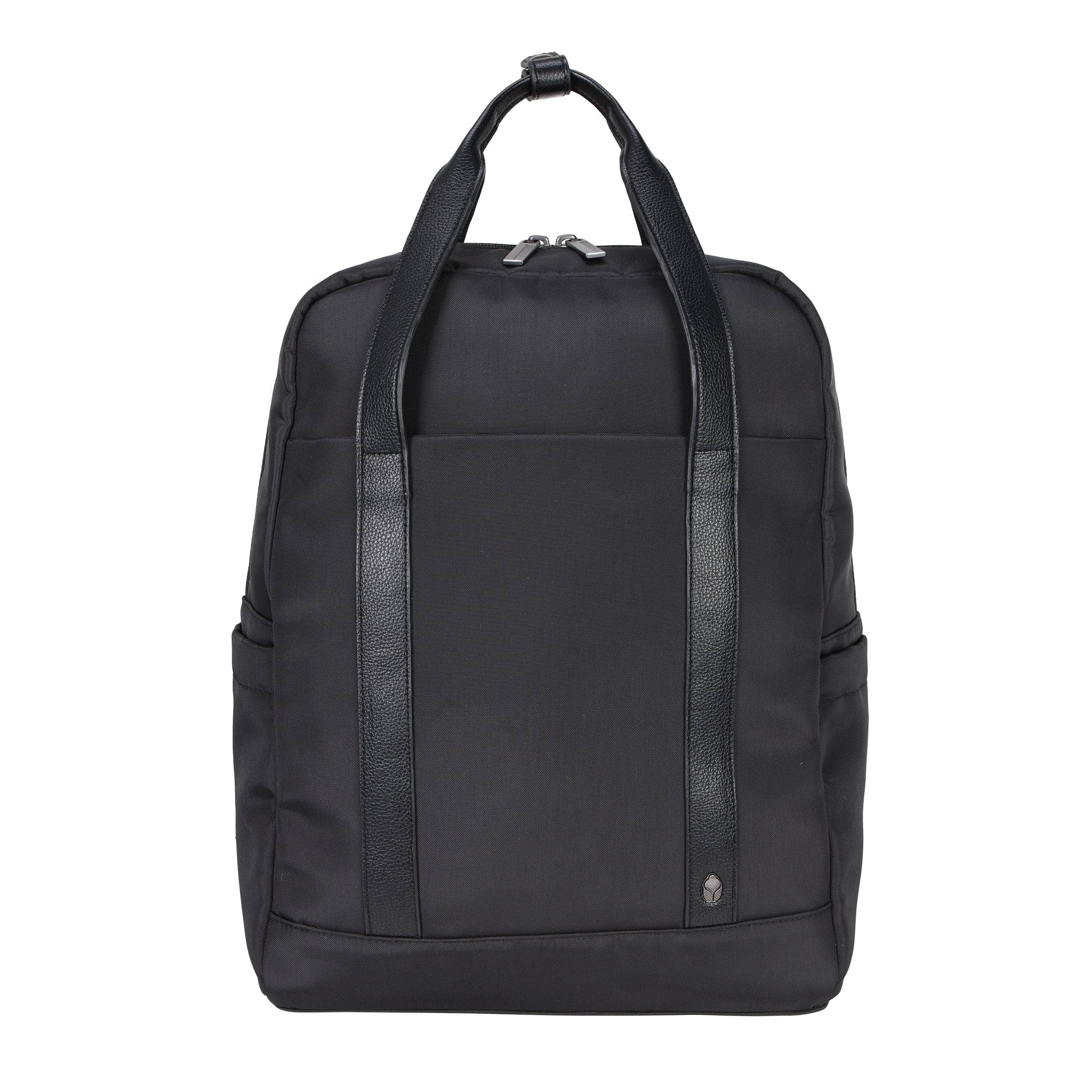 btL 16-inch Nylon Convertible Travel Backpack Tote with 15-inch Laptop Sleeve, Black