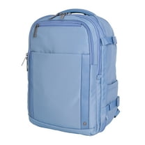 btL 18-inch Nylon Travel Backpack with 15-inch Laptop Sleeve, Blue Shadow