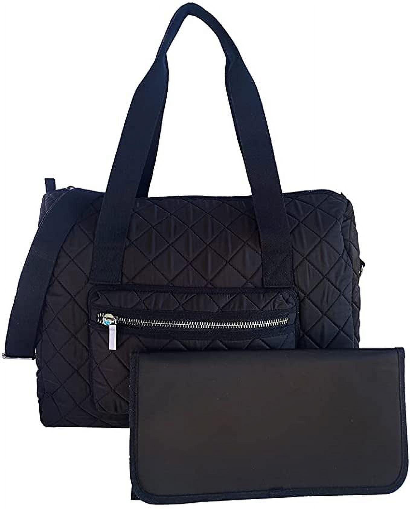 bub. Duffle Diaper Bag with Changing Pad, Large Travel Diaper Tote for Mom and Dad, Multifunctional, Unisex Baby Bag