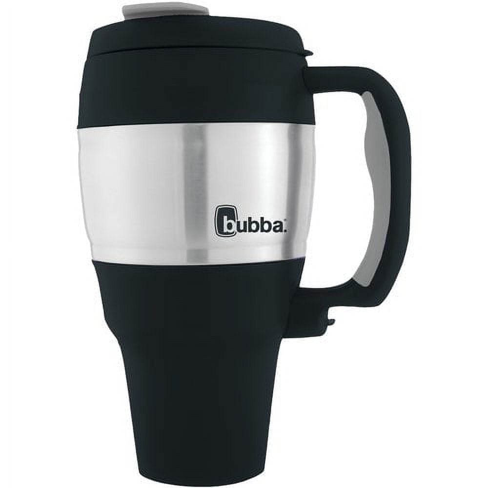 Bubba Keg Silver & Black Travel Mug 34OZ Thermos To Go With Lid and Handle