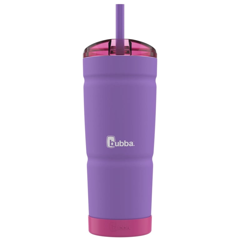 bubba Envy S Insulated Stainless-Steel Tumbler with Straw and Bumper in  Purple 24 oz., Rubberized